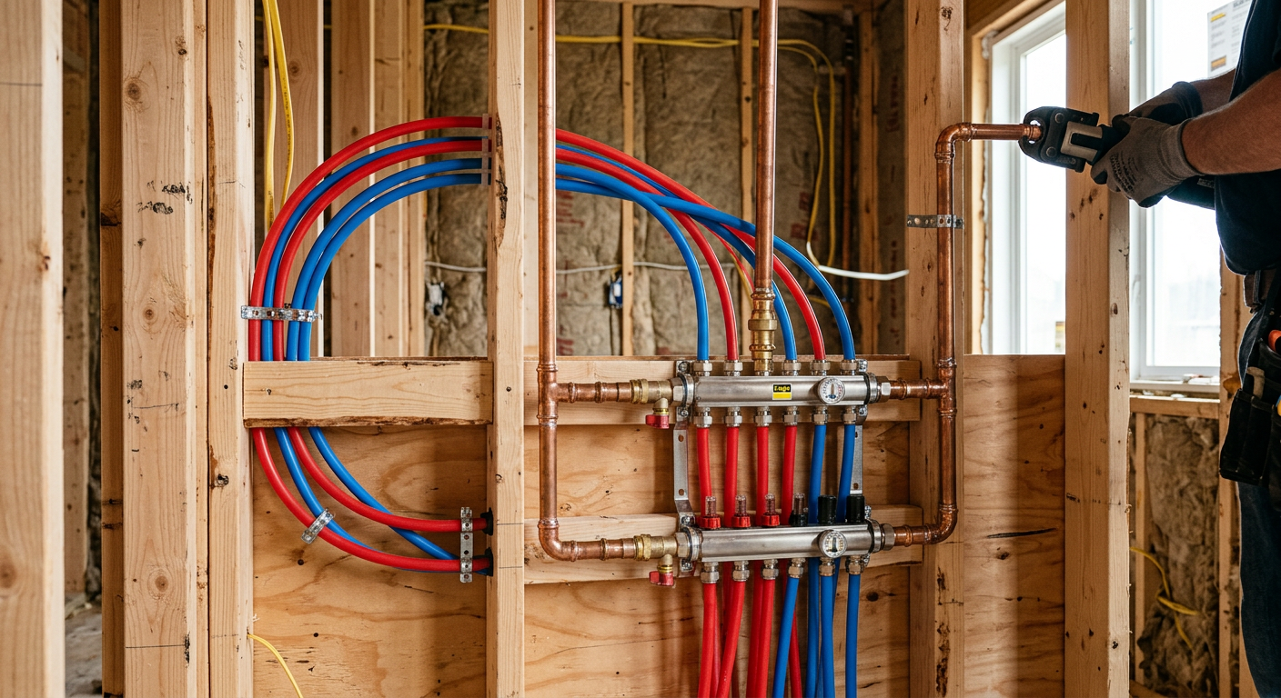 réseau plomberie cuivre PER Villiers-sur-Marne